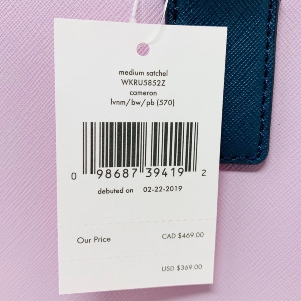 KATE SPADE Cameron Leather Satchel! NWT! Adorable! - Picture 9 of 9